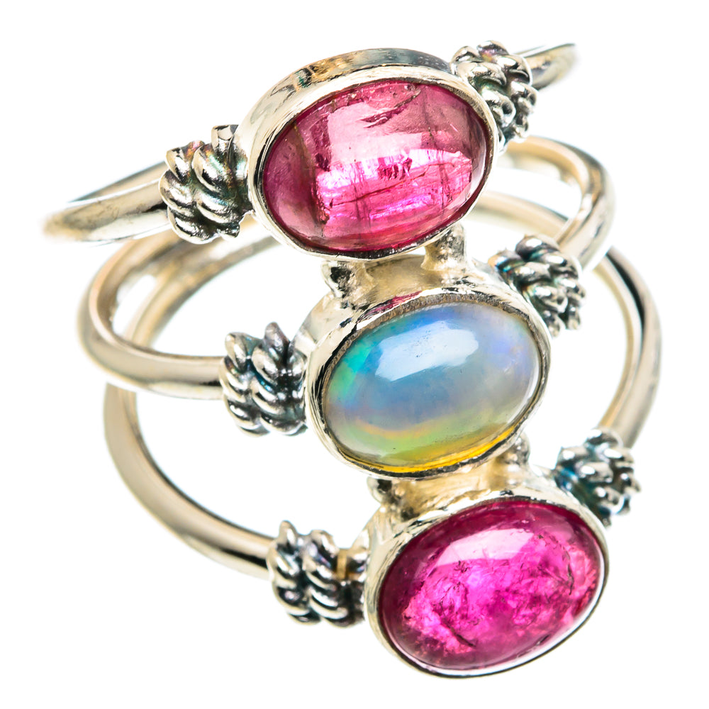 Ethiopian Opal Rings handcrafted by Ana Silver Co - RING89166