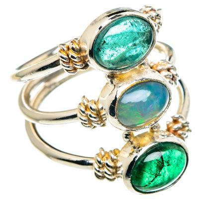 Ethiopian Opal Rings handcrafted by Ana Silver Co - RING89168
