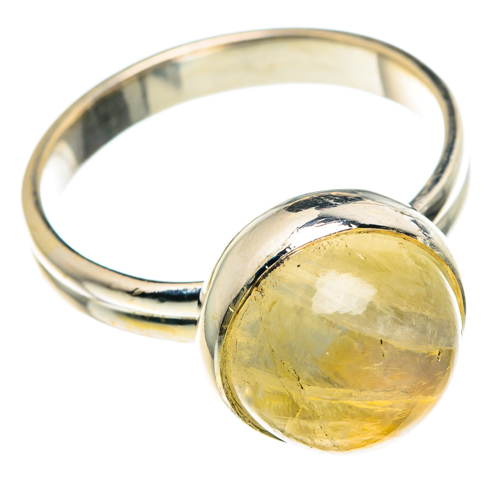 Yellow Moonstone Rings handcrafted by Ana Silver Co - RING89169