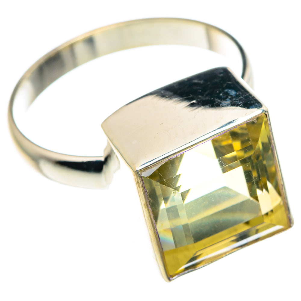 Lemon Quartz Rings handcrafted by Ana Silver Co - RING89170
