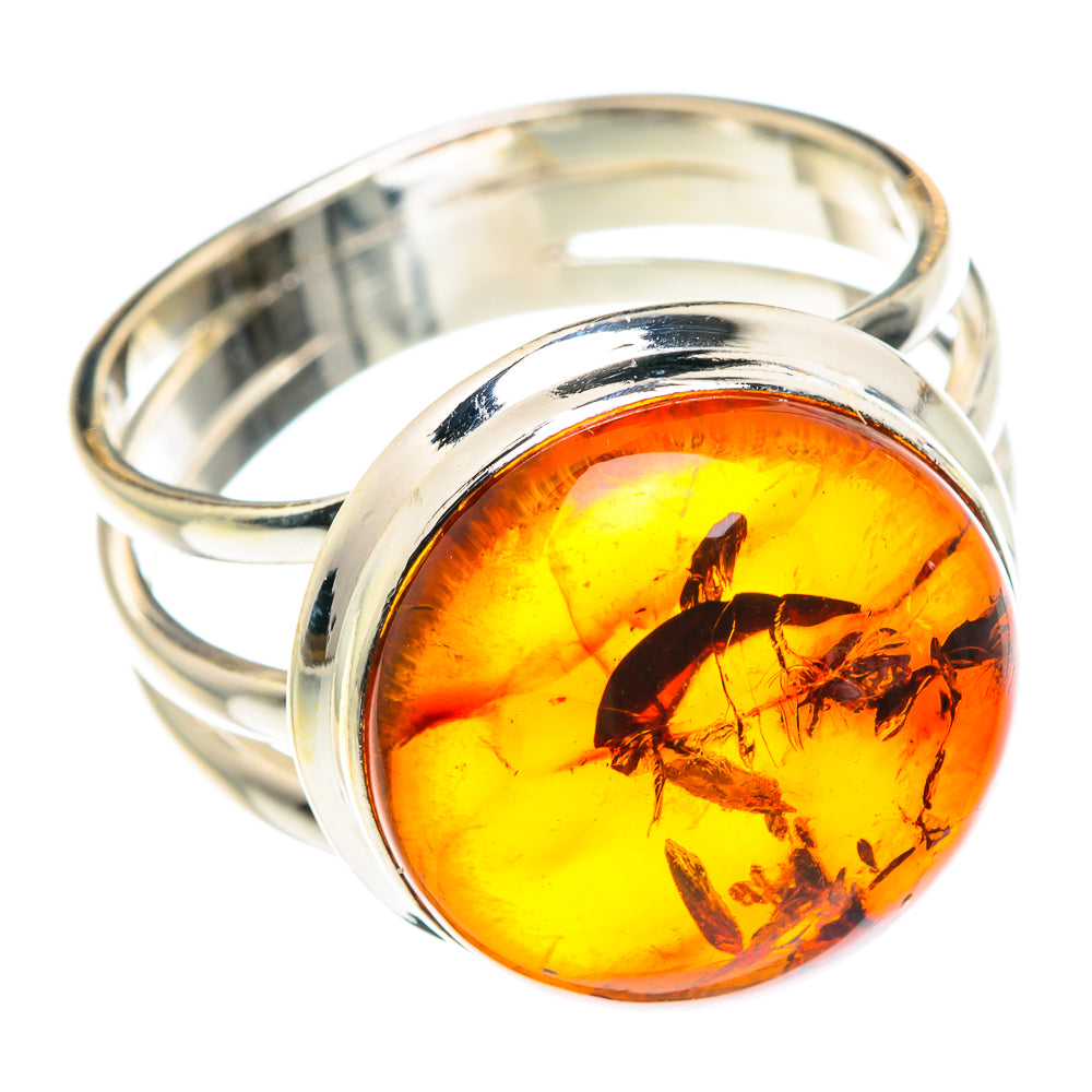 Baltic Amber Rings handcrafted by Ana Silver Co - RING89182