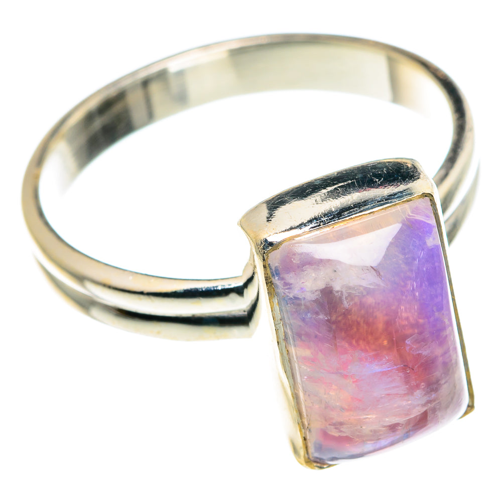 Pink Moonstone Rings handcrafted by Ana Silver Co - RING89187