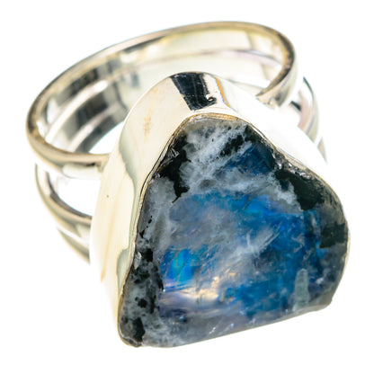 Rainbow Moonstone Rings handcrafted by Ana Silver Co - RING89193