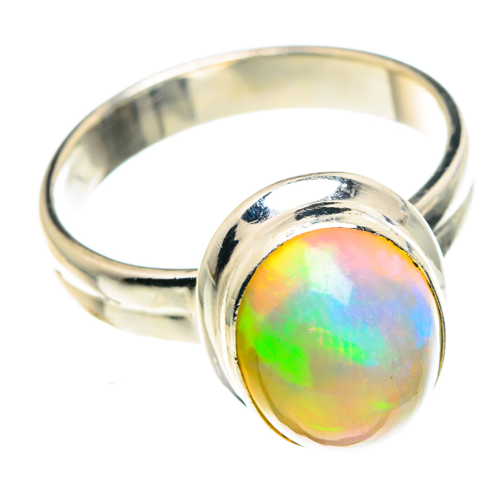 Ethiopian Opal Rings handcrafted by Ana Silver Co - RING89196