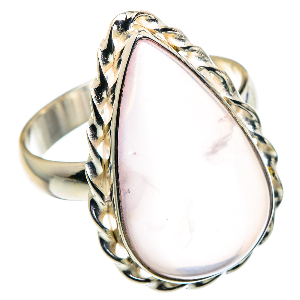 Rose Quartz Rings handcrafted by Ana Silver Co - RING89214