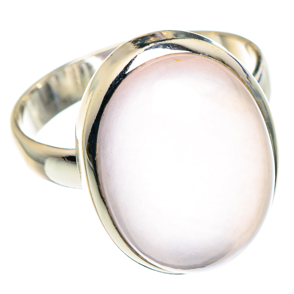 Rose Quartz Rings handcrafted by Ana Silver Co - RING89217