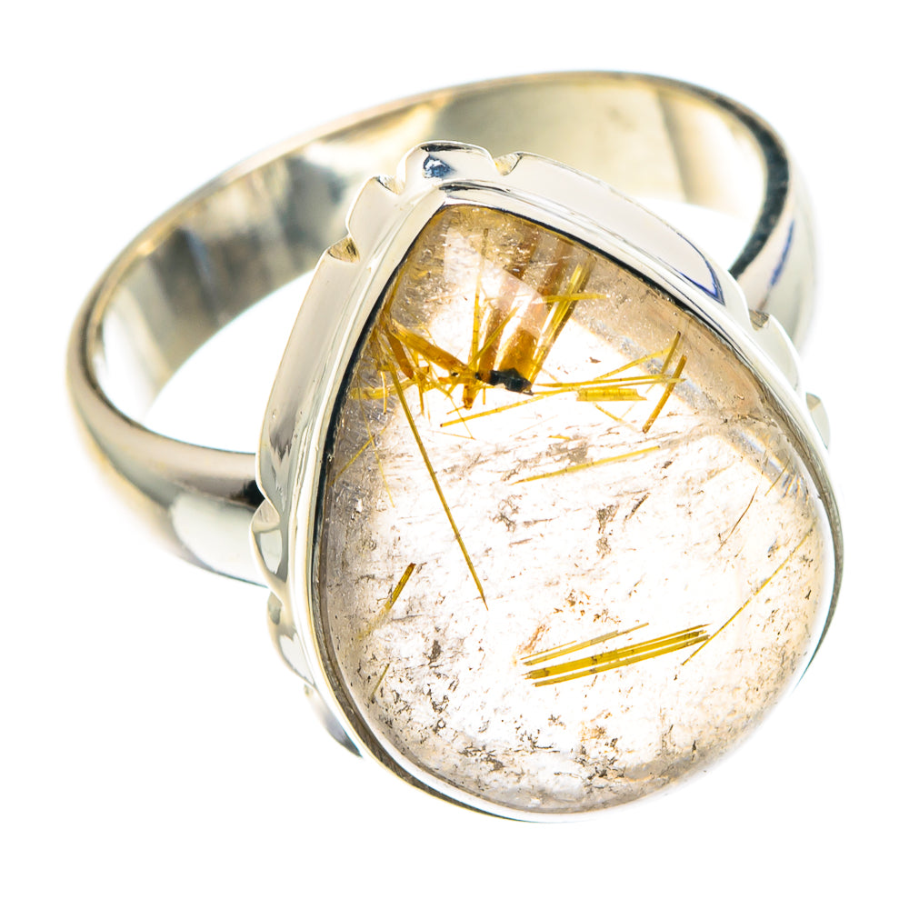 Rutilated Quartz Rings handcrafted by Ana Silver Co - RING89221