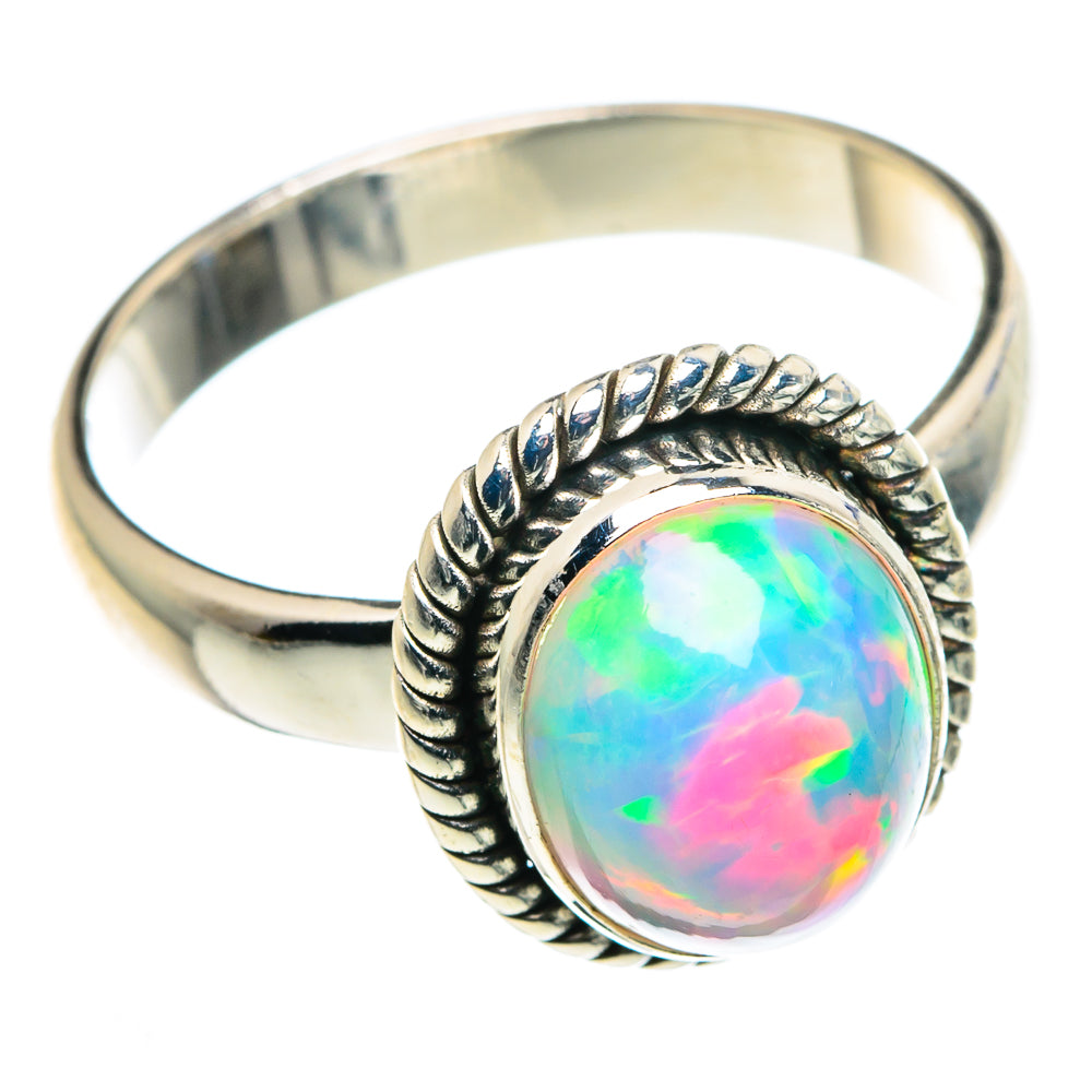 Ethiopian Opal Rings handcrafted by Ana Silver Co - RING89225