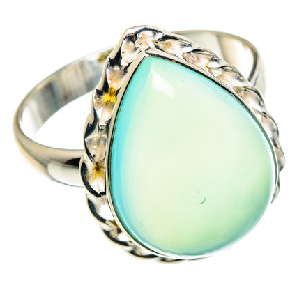 Aqua Chalcedony Rings handcrafted by Ana Silver Co - RING89229
