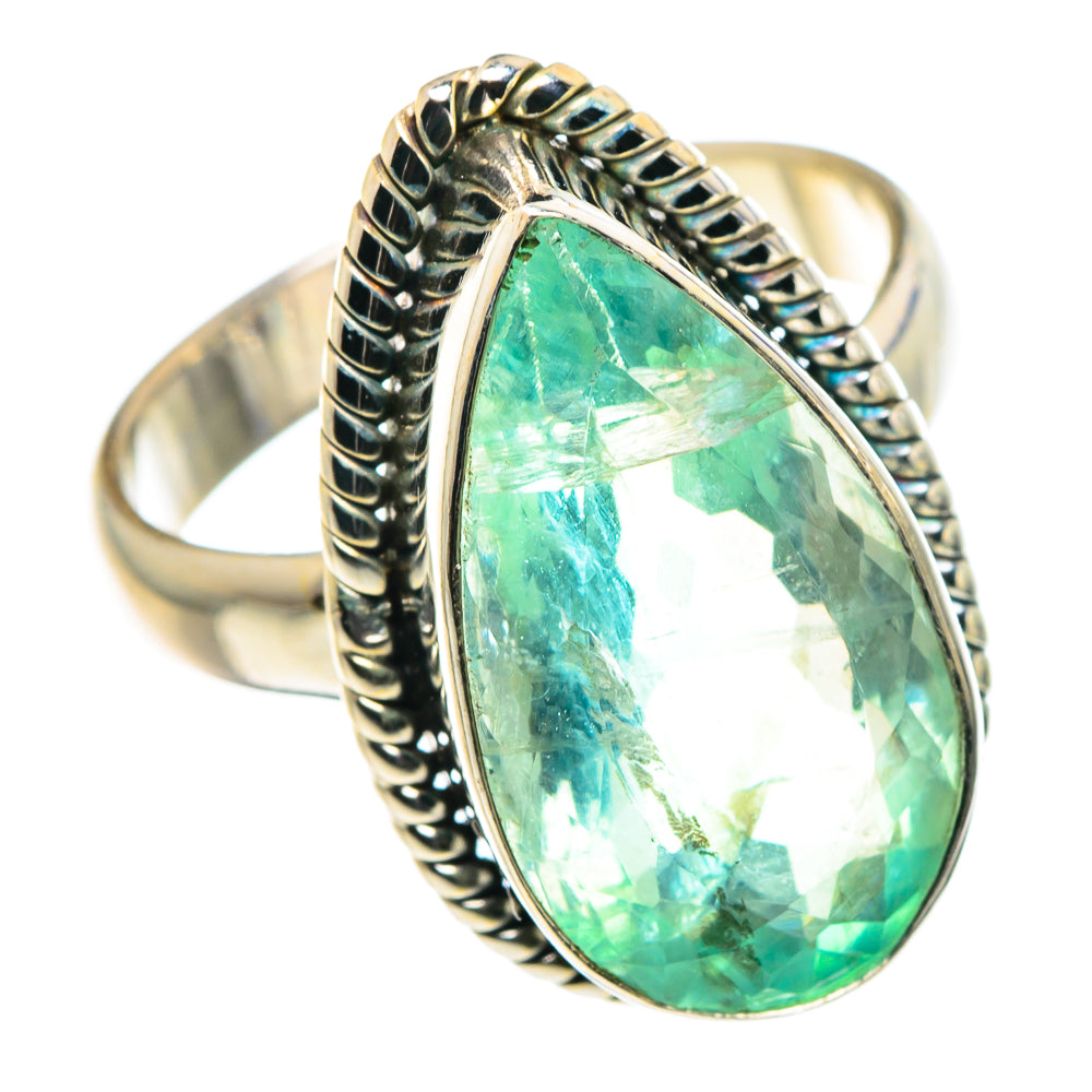 Green Fluorite Rings handcrafted by Ana Silver Co - RING89235