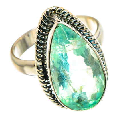 Green Fluorite Rings handcrafted by Ana Silver Co - RING89235