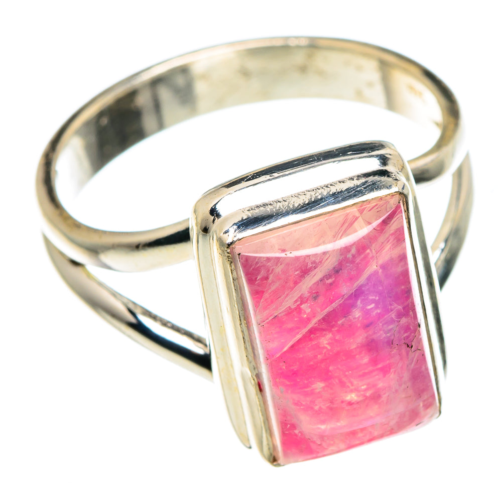 Pink Moonstone Rings handcrafted by Ana Silver Co - RING89242