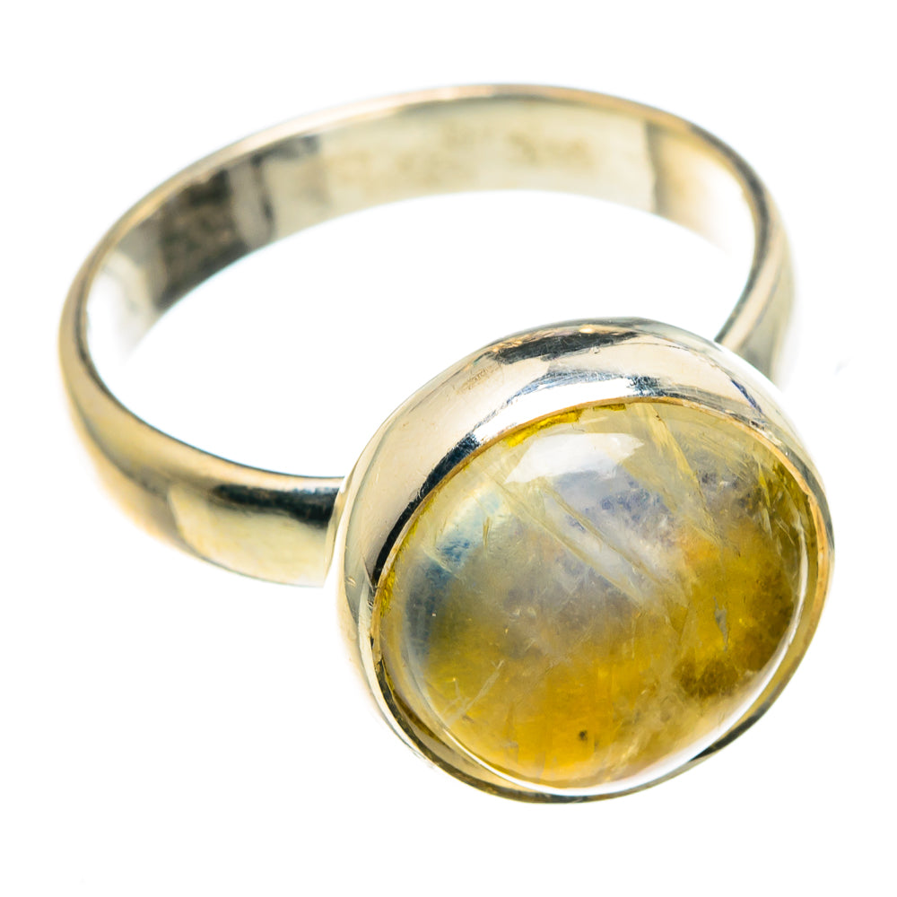 Yellow Moonstone Rings handcrafted by Ana Silver Co - RING89251