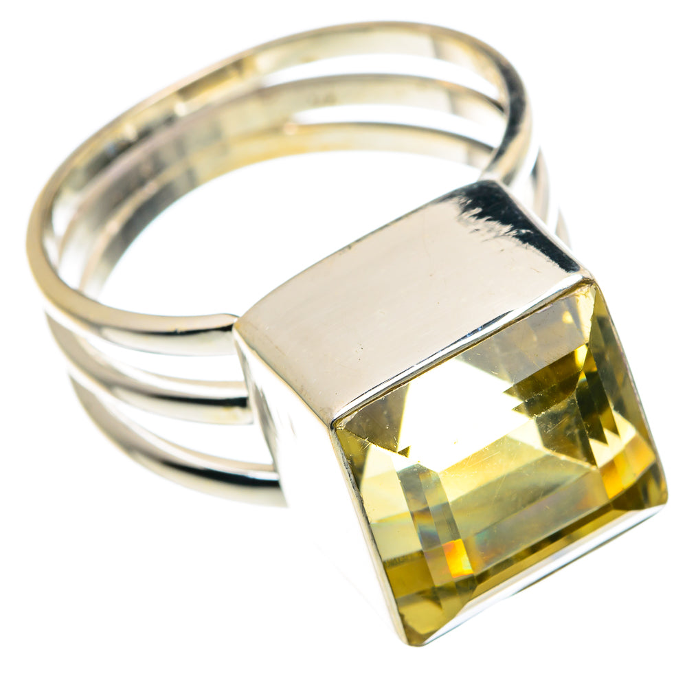 Lemon Quartz Rings handcrafted by Ana Silver Co - RING89252 - Photo 2