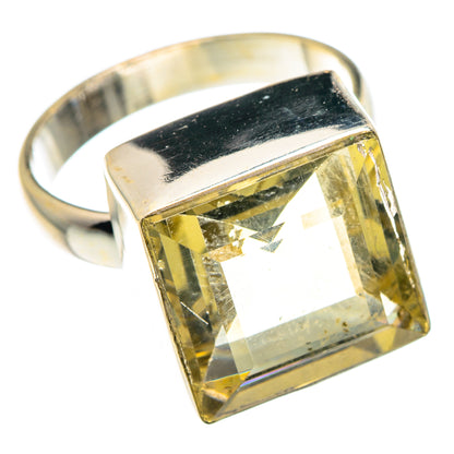 Lemon Quartz Rings handcrafted by Ana Silver Co - RING89254 - Photo 2