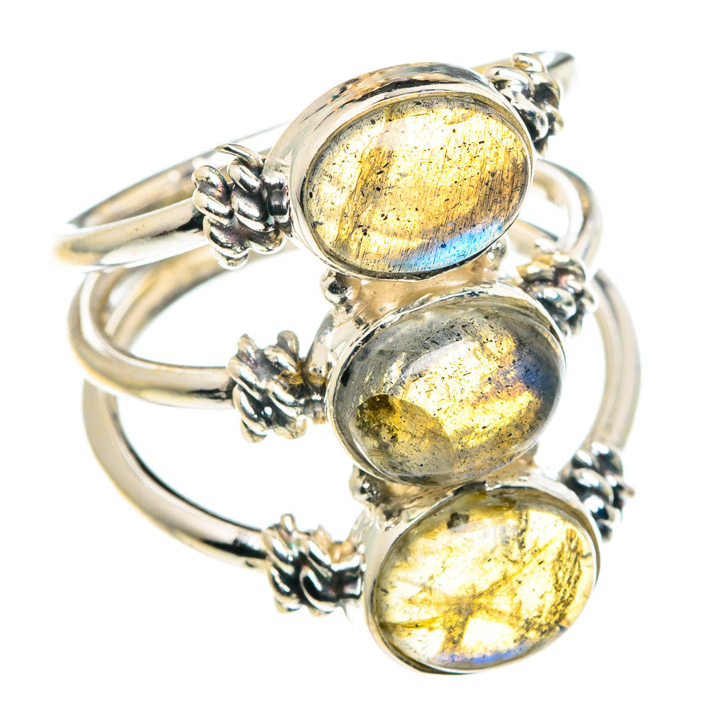 Labradorite Rings handcrafted by Ana Silver Co - RING89255
