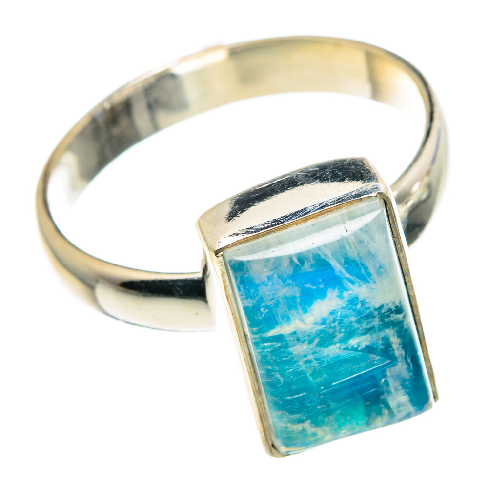 Rainbow Moonstone Rings handcrafted by Ana Silver Co - RING89261