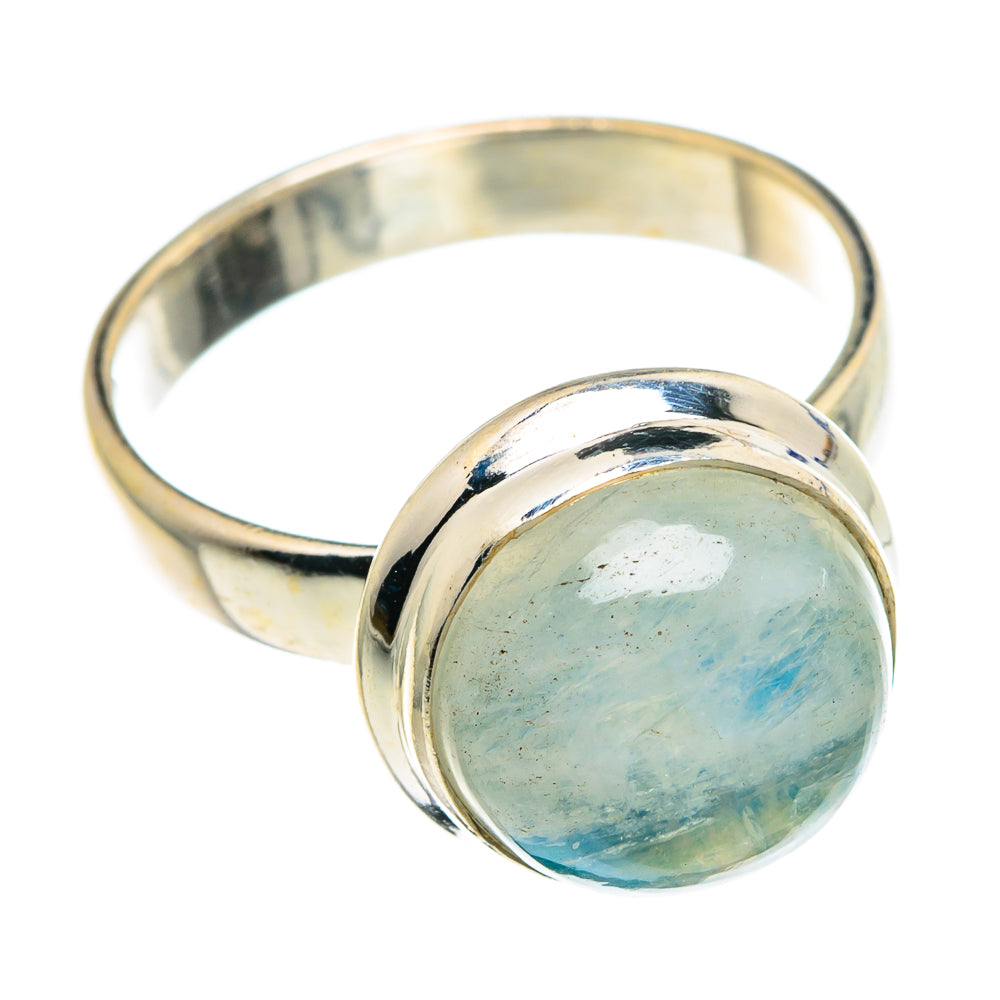 Rainbow Moonstone Rings handcrafted by Ana Silver Co - RING89263