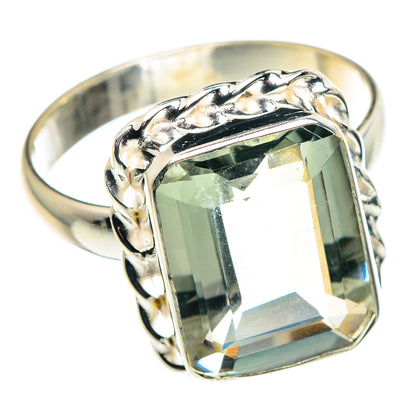 Green Amethyst Rings handcrafted by Ana Silver Co - RING89264