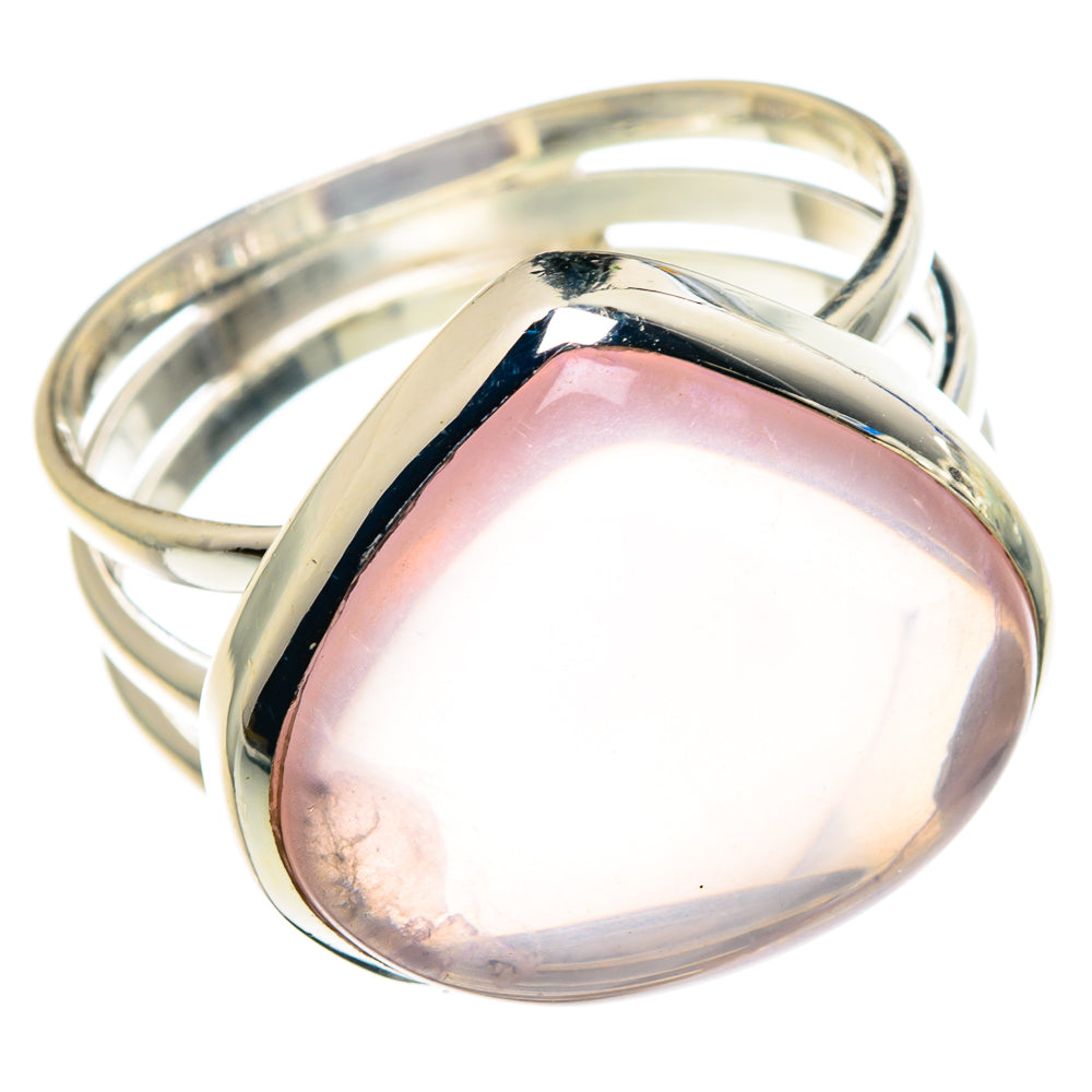 Rose Quartz Rings handcrafted by Ana Silver Co - RING89267