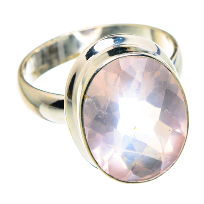 Rose Quartz Rings handcrafted by Ana Silver Co - RING89268