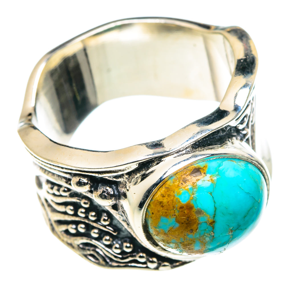 Tibetan Turquoise Rings handcrafted by Ana Silver Co - RING89278