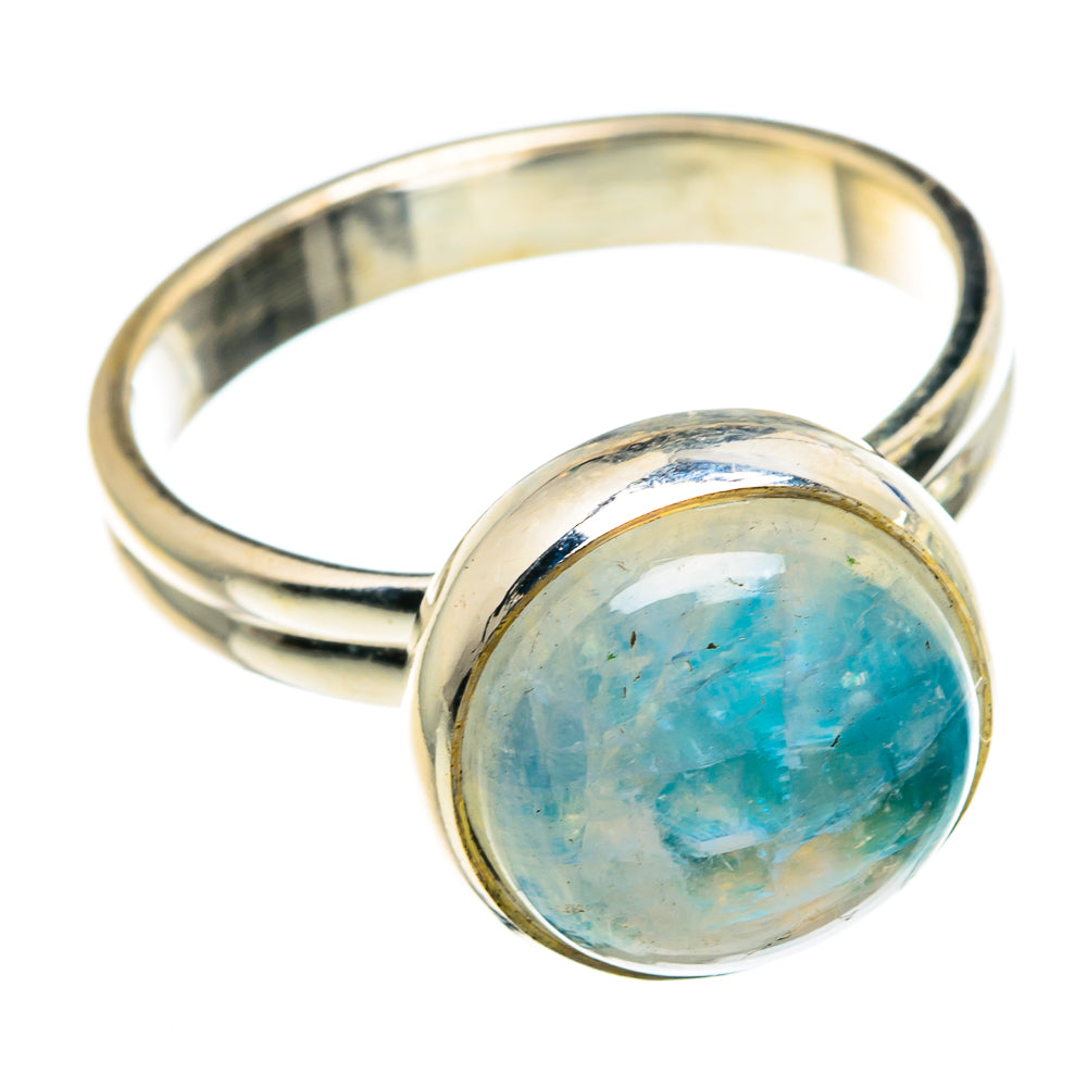Rainbow Moonstone Rings handcrafted by Ana Silver Co - RING89281
