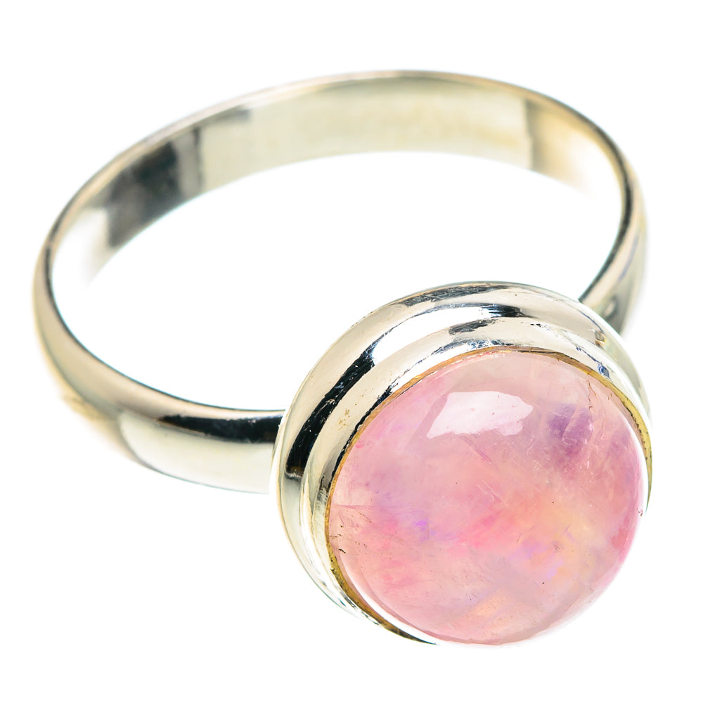 Pink Moonstone Rings handcrafted by Ana Silver Co - RING89288