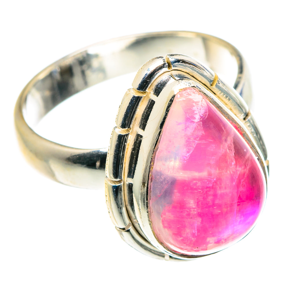 Pink Moonstone Rings handcrafted by Ana Silver Co - RING89290