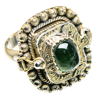 Green Tourmaline Rings handcrafted by Ana Silver Co - RING89303