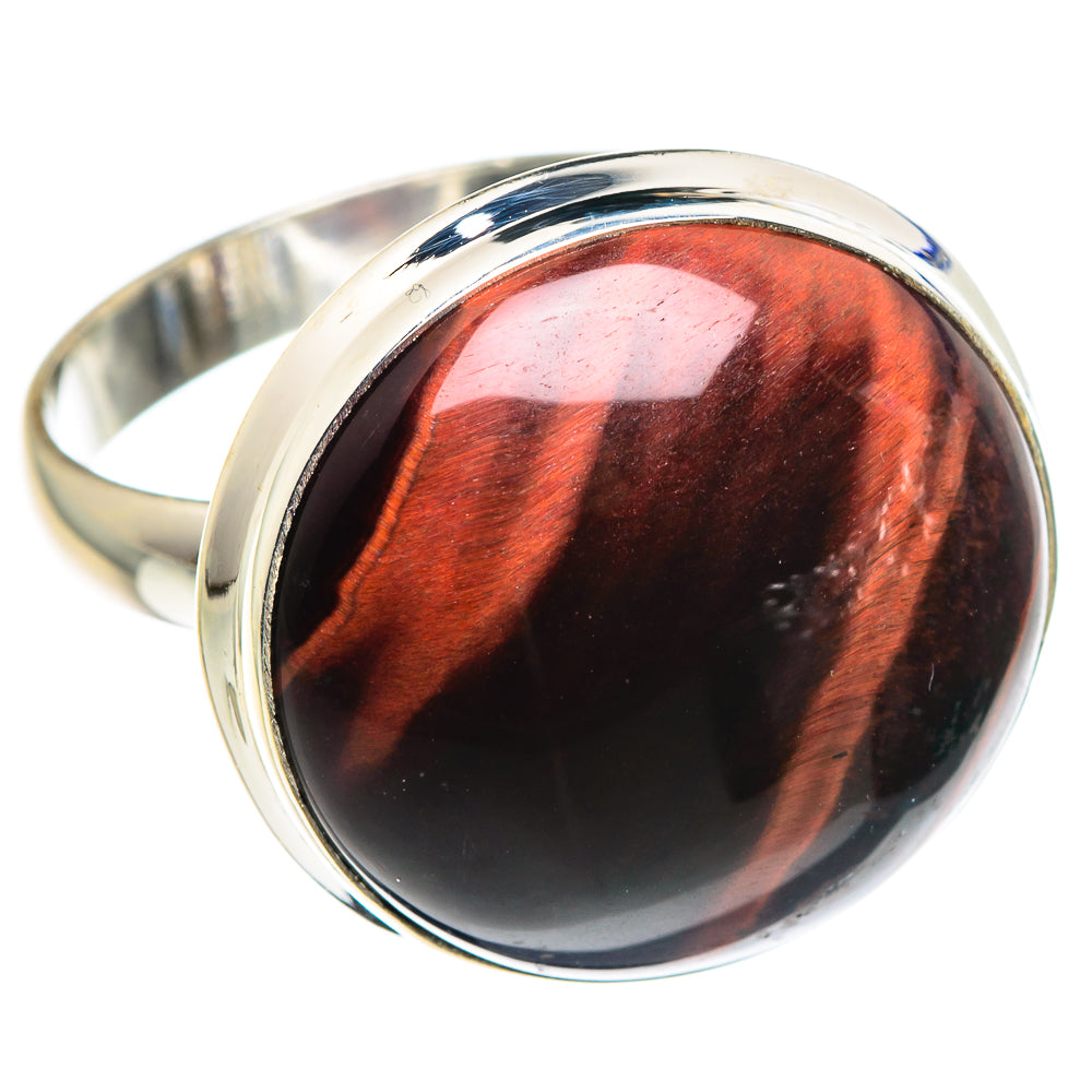 Red Tiger Eye Rings handcrafted by Ana Silver Co - RING89307