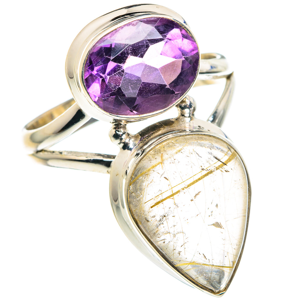 Rutilated Quartz Rings handcrafted by Ana Silver Co - RING89323