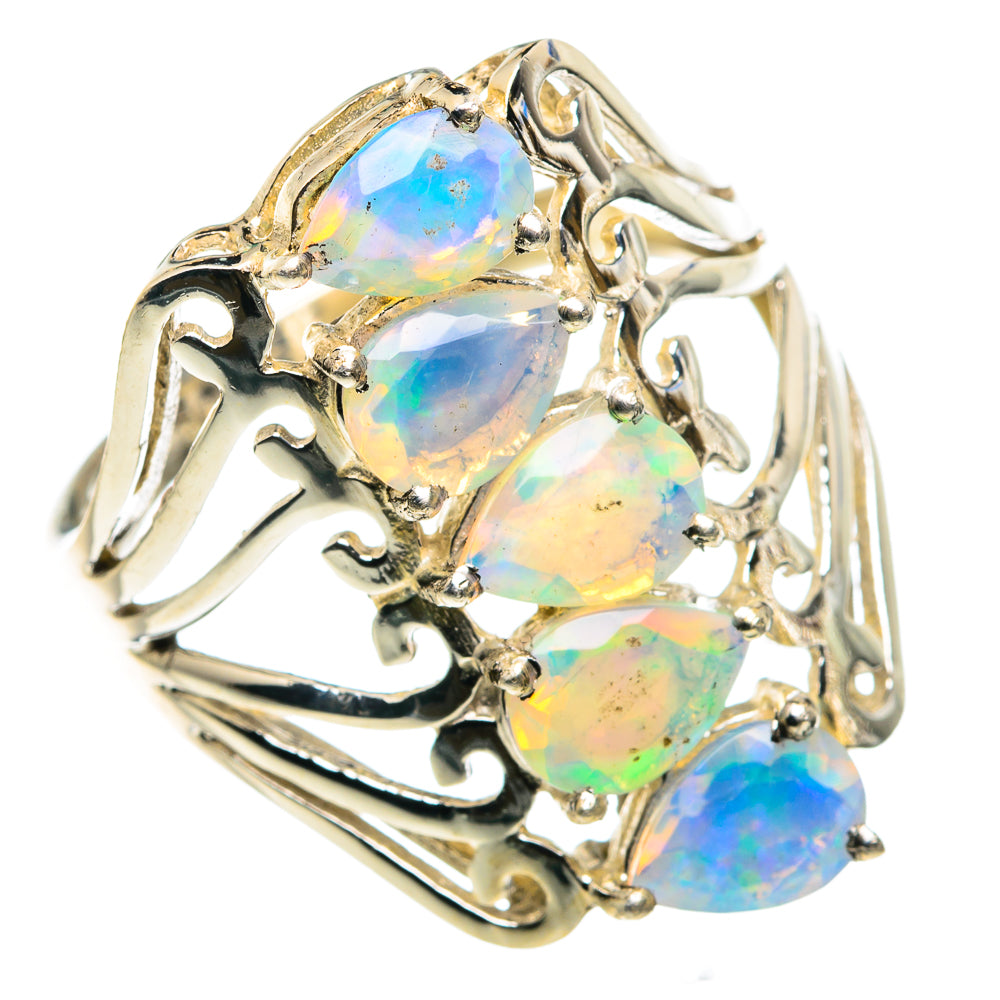 Ethiopian Opal Rings handcrafted by Ana Silver Co - RING89329