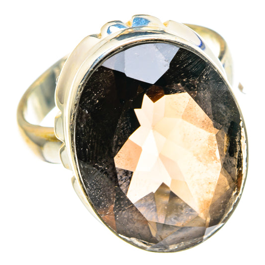 Smoky Quartz Rings handcrafted by Ana Silver Co - RING89336