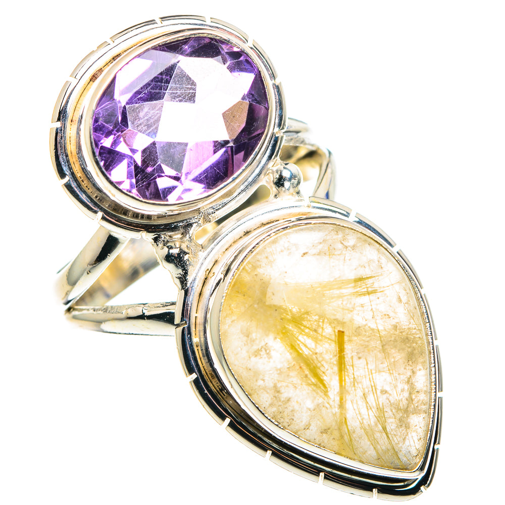 Rutilated Quartz Rings handcrafted by Ana Silver Co - RING89355