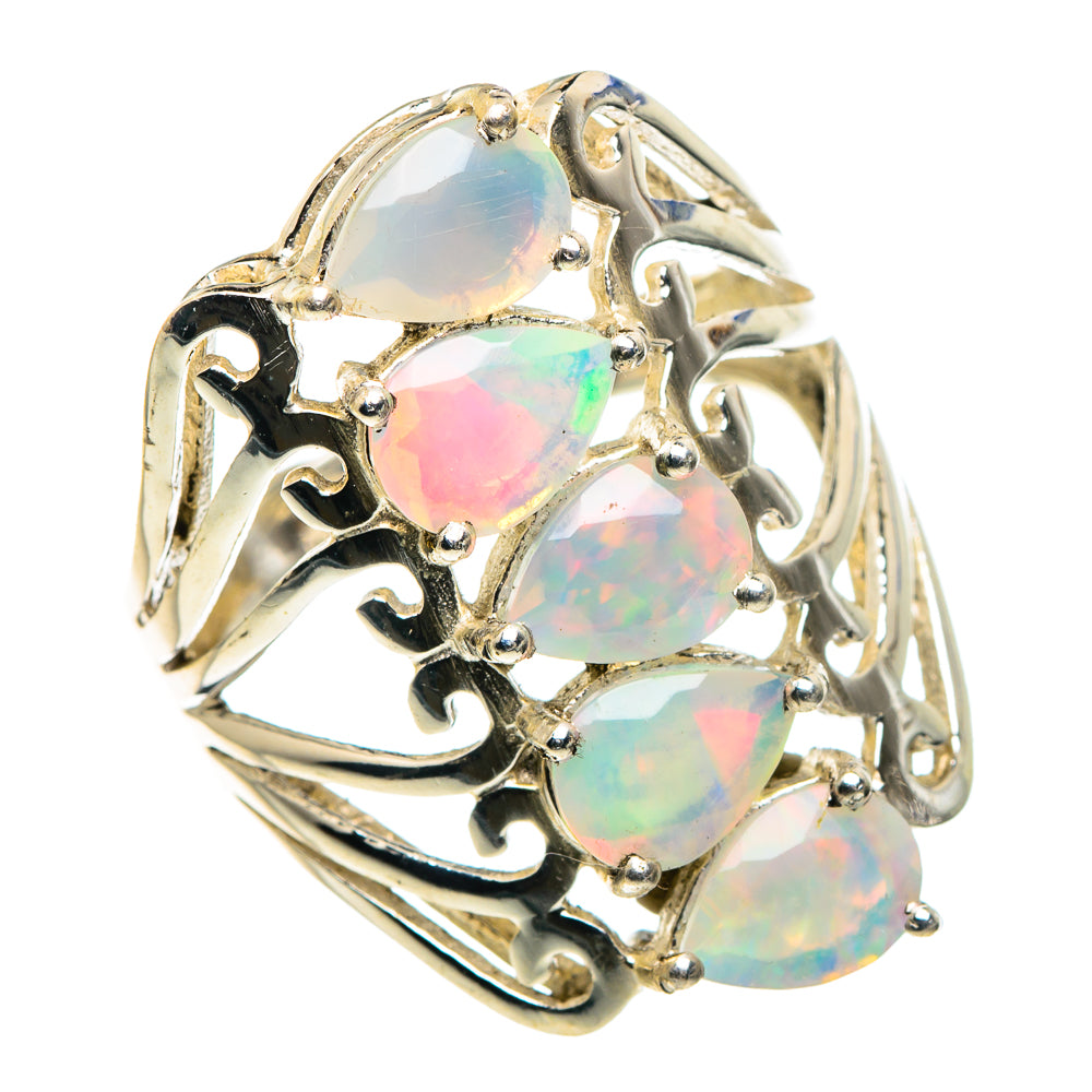 Ethiopian Opal Rings handcrafted by Ana Silver Co - RING89360