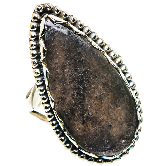 Gold Sheen Obsidian Rings handcrafted by Ana Silver Co - RING89364