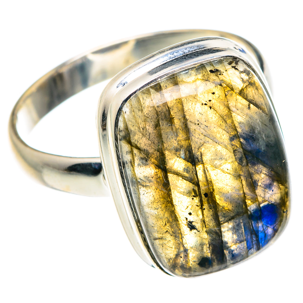 Labradorite Rings handcrafted by Ana Silver Co - RING89377