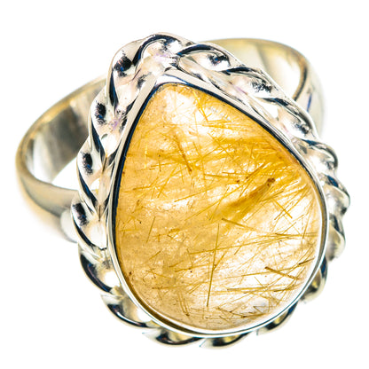 Rutilated Quartz Rings handcrafted by Ana Silver Co - RING89398