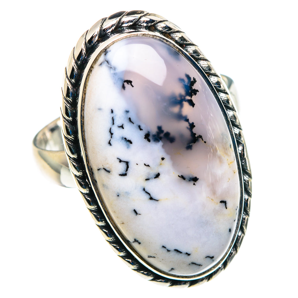 Dendritic Opal Rings handcrafted by Ana Silver Co - RING89402