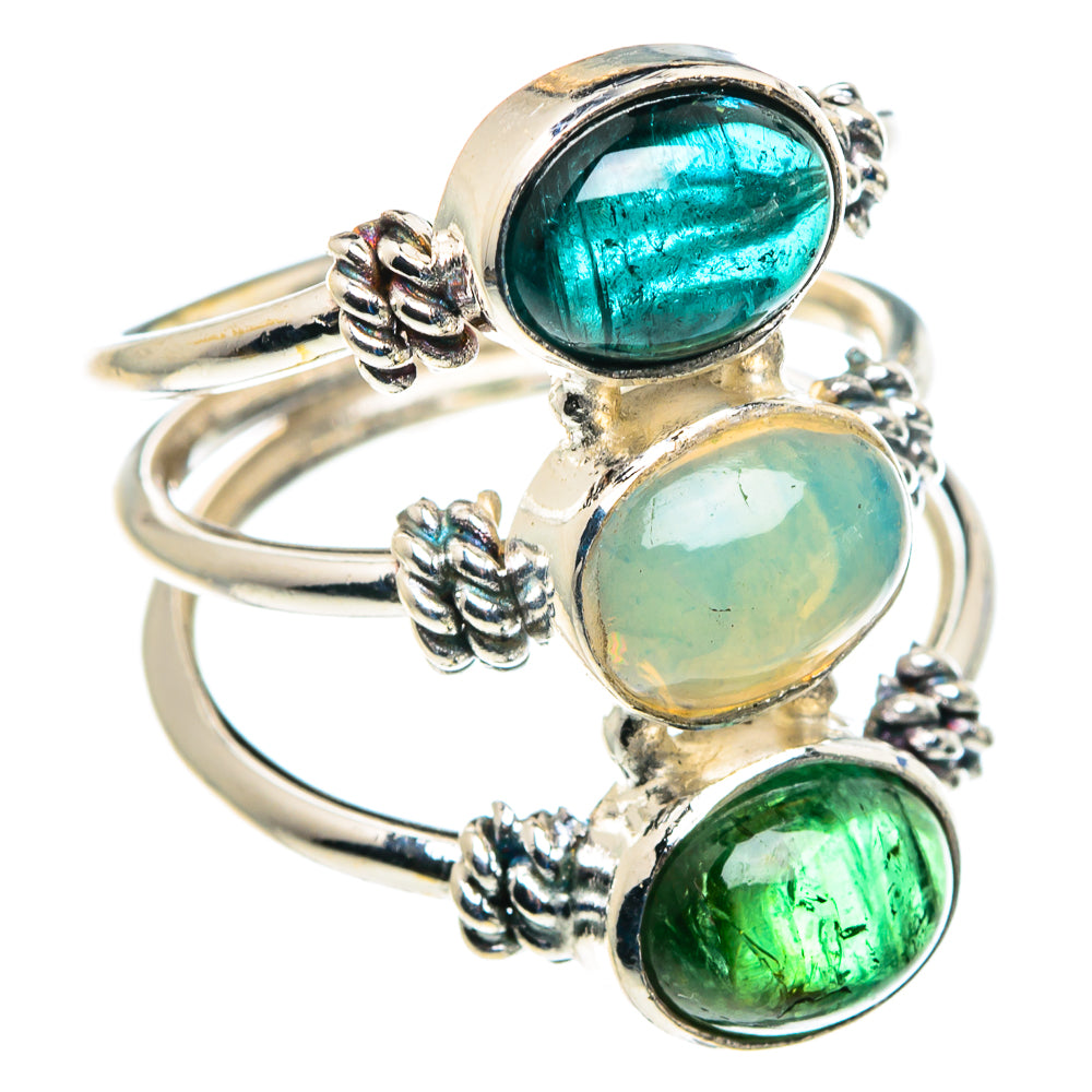 Ethiopian Opal Rings handcrafted by Ana Silver Co - RING89405