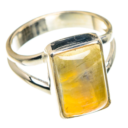 Yellow Moonstone Rings handcrafted by Ana Silver Co - RING89407