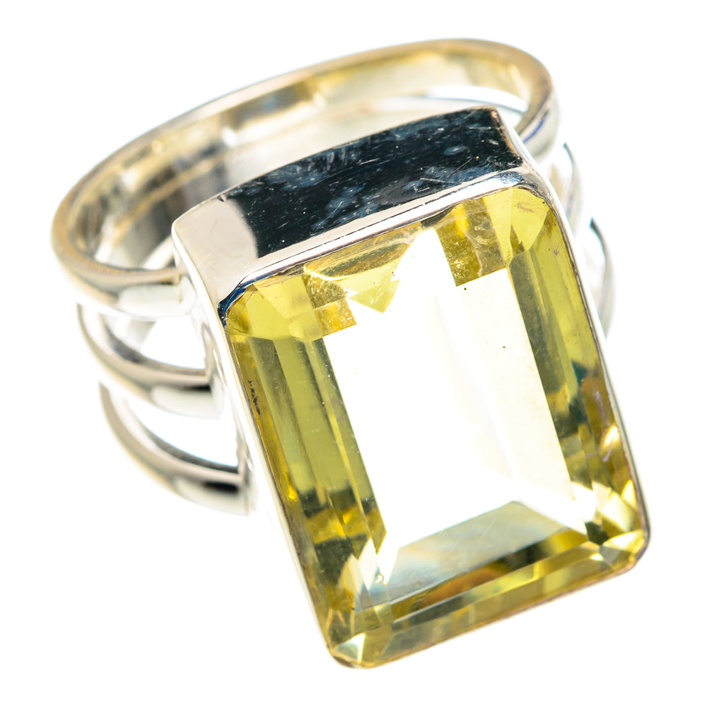 Lemon Quartz Rings handcrafted by Ana Silver Co - RING89409