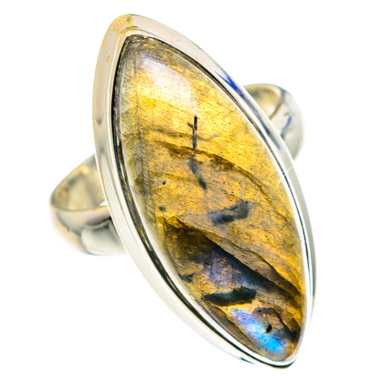 Labradorite Rings handcrafted by Ana Silver Co - RING89411