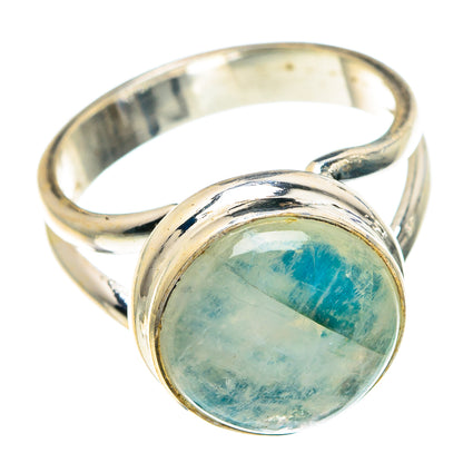 Rainbow Moonstone Rings handcrafted by Ana Silver Co - RING89417
