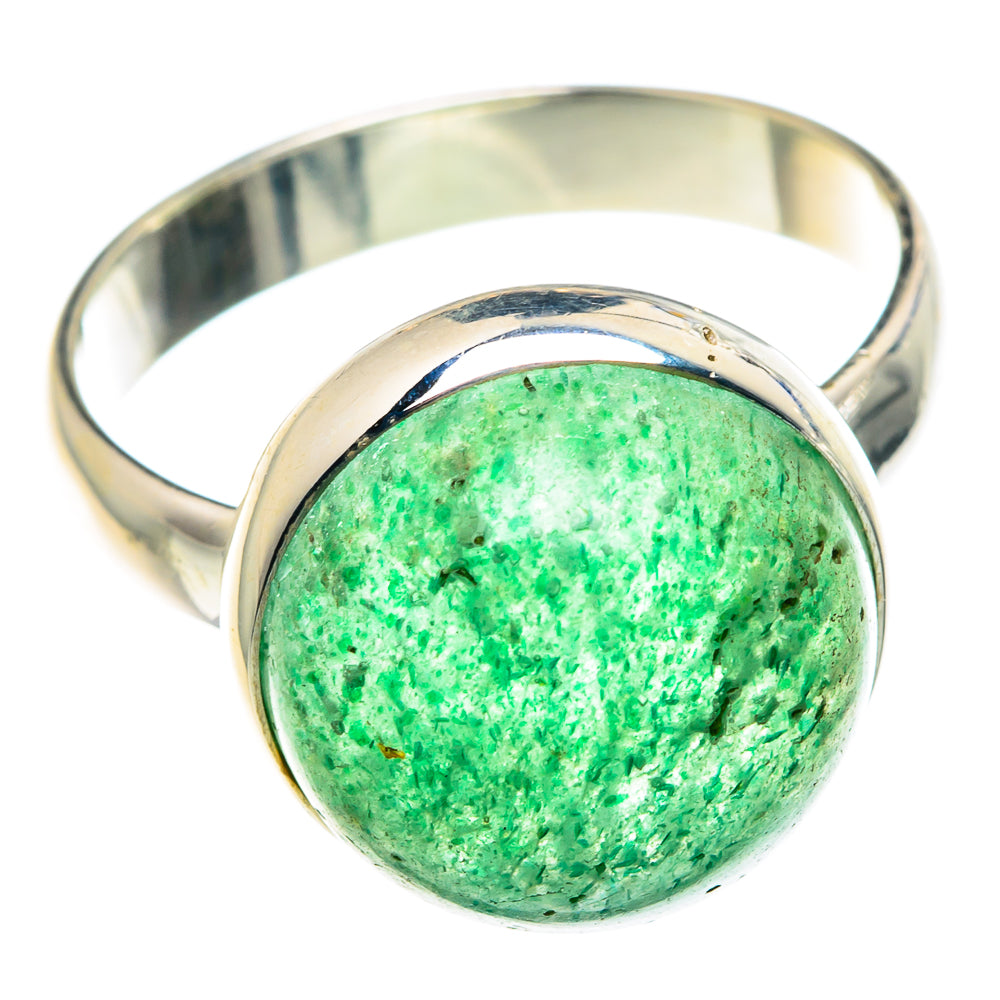 Green Aventurine Rings handcrafted by Ana Silver Co - RING89419