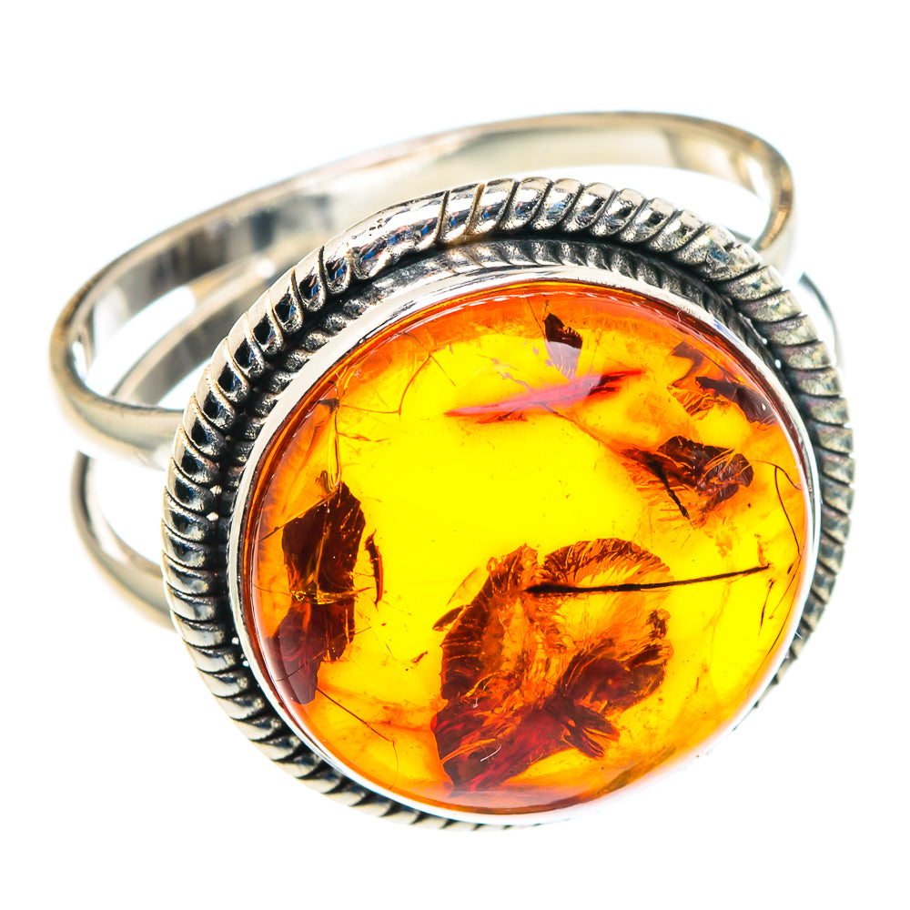 Baltic Amber Rings handcrafted by Ana Silver Co - RING89423