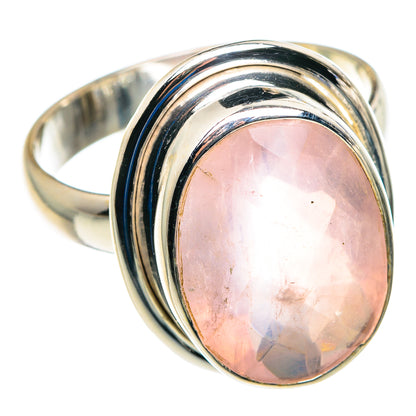 Rose Quartz Rings handcrafted by Ana Silver Co - RING89427