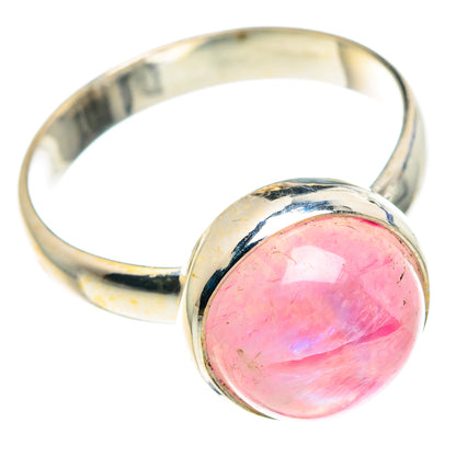 Pink Moonstone Rings handcrafted by Ana Silver Co - RING89429