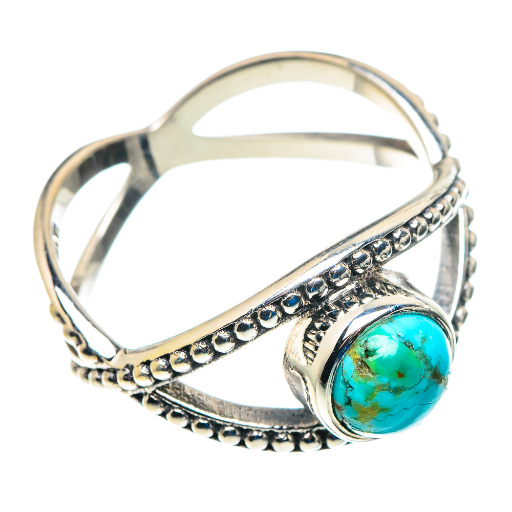 Tibetan Turquoise Rings handcrafted by Ana Silver Co - RING89449